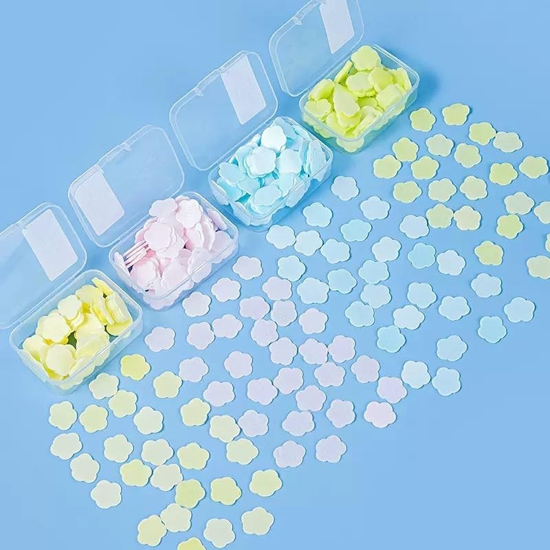 3 Boxes 300Pcs Portable Hand Washing Soap Sheets, Different Scented 1, Mixed