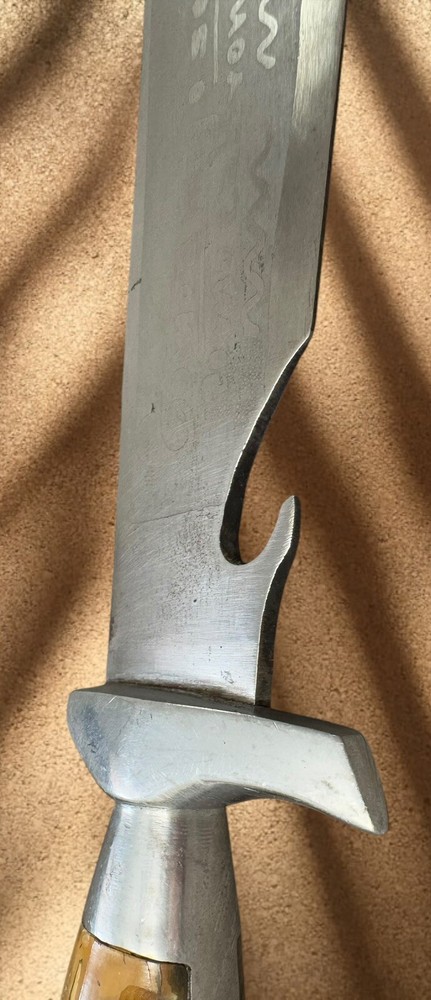 UNBRANDED Handmade Stainless Bone Eagle Pommel Fixed Blade Knife W/ Sheath