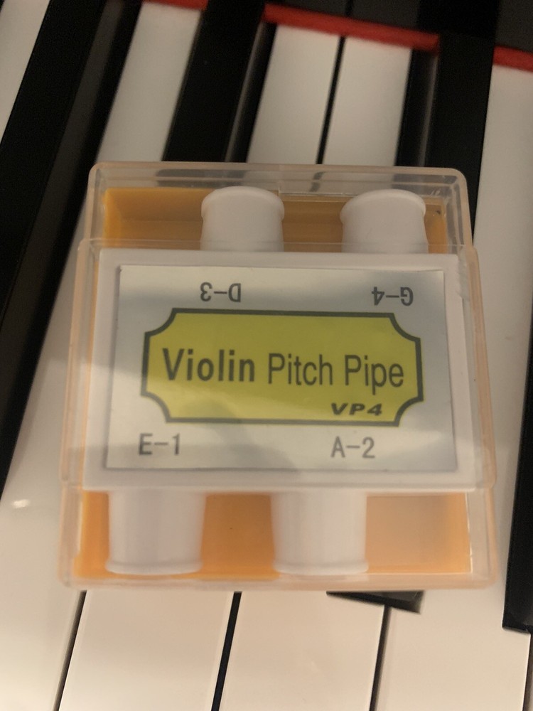 Violin Mandolin Plastic Pitch Pipe String Tuning Tuner E A D G With Box