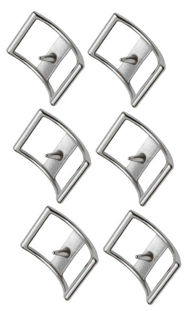 Conway Buckles Pack of Six 1/2" Buckles Quality Nickel Plated New