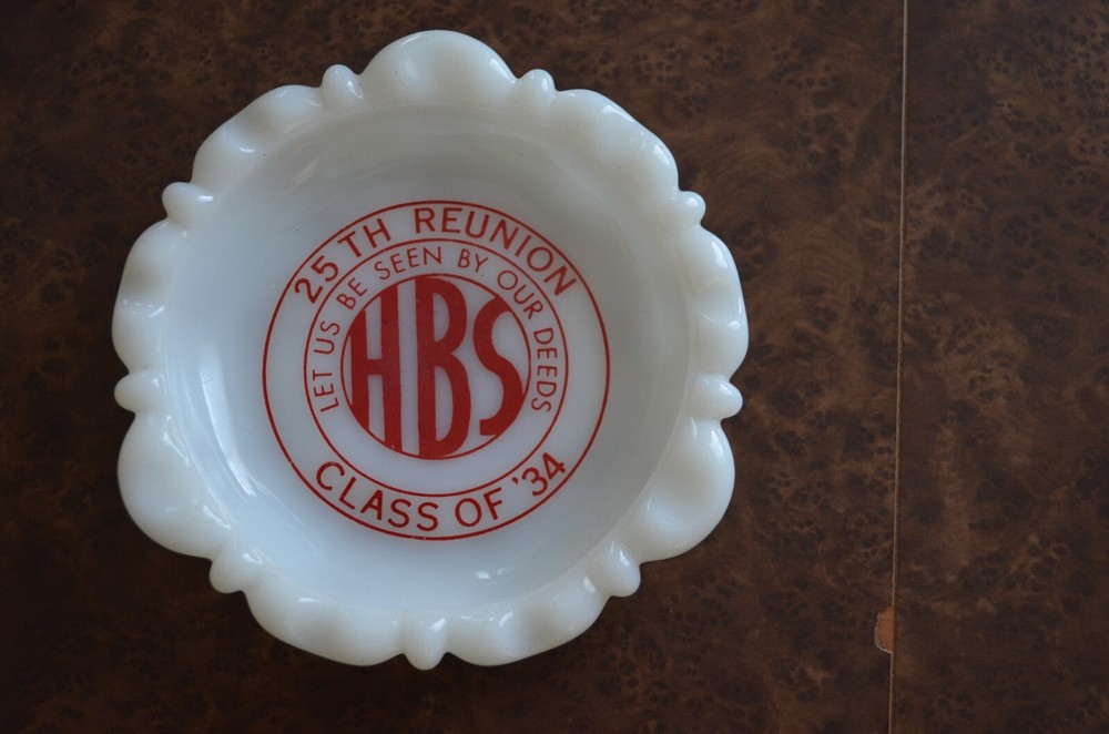 Ashtray, Dedicated to Graduation HBS 1934