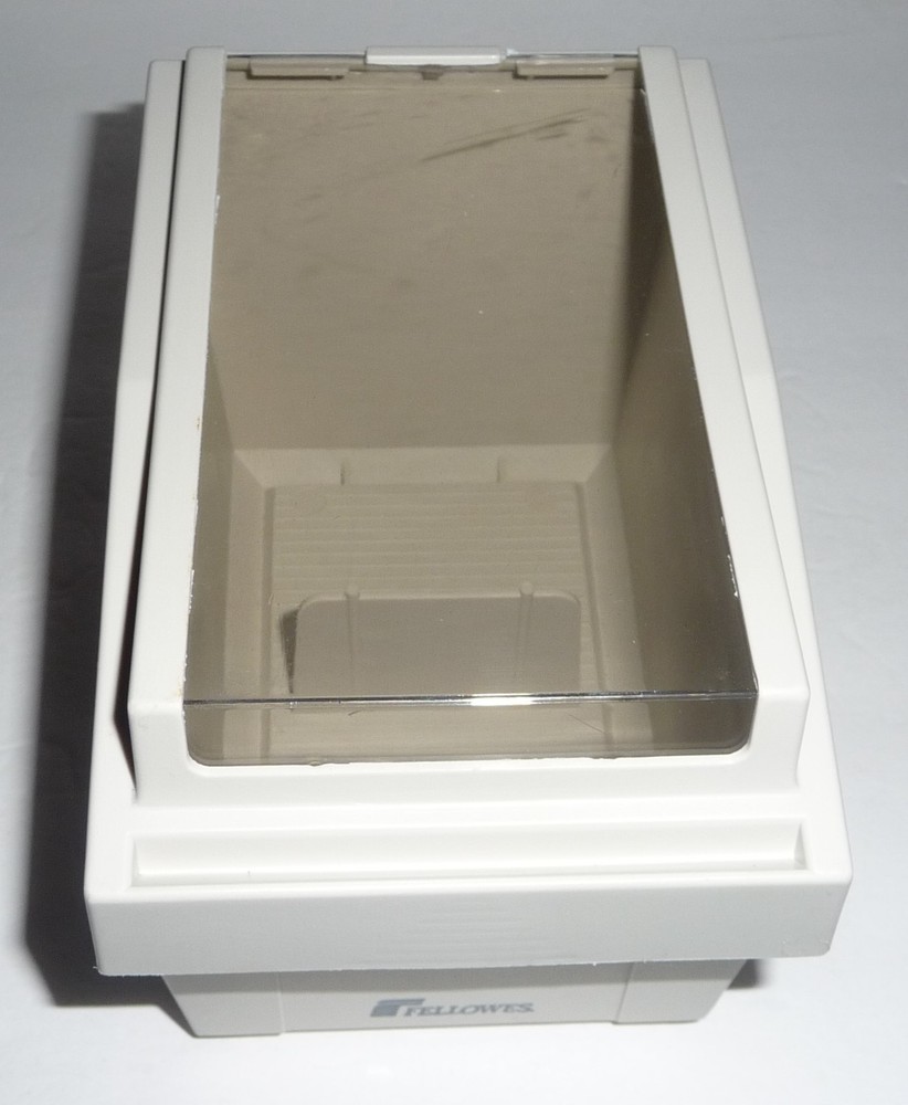 Fellowes Floppy Disk Storage Box For 3-1/2" Diskettes-Plastic Vintage