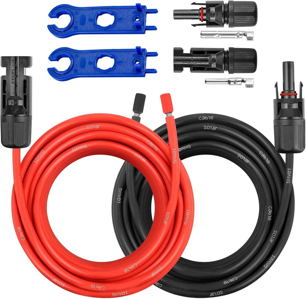 10AWG Solar Extension Panel Cable - 30FT Wire with