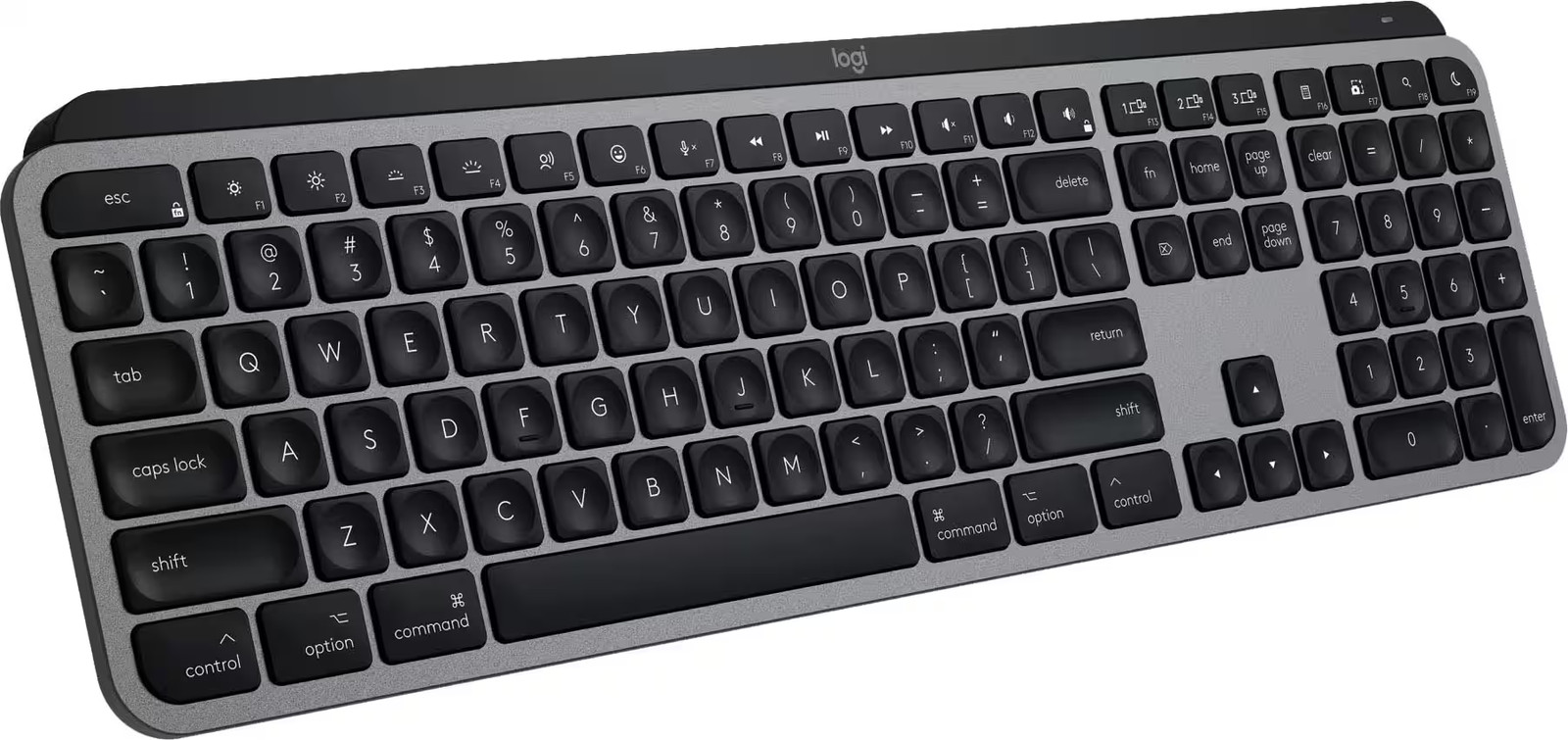 Logitech - MX Keys S for Mac Full-size Wireless Scissor Keyboard - 920-011621