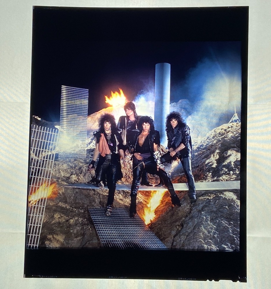 KISS Photo Slide Master Transparency Animalize Album Back Cover 10" Vintage Kiss
