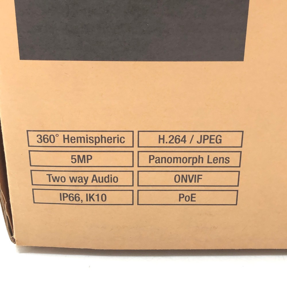 Sony SNC-HM662 IPELA 360 Hemispheric Panomorph Network Security Camera 5MP
