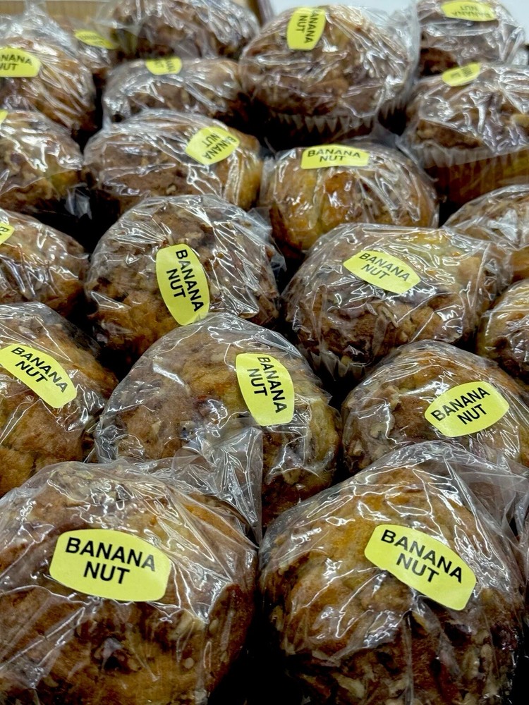 Banana Nut Muffins -4 Count Jumbo - Individually Wrapped