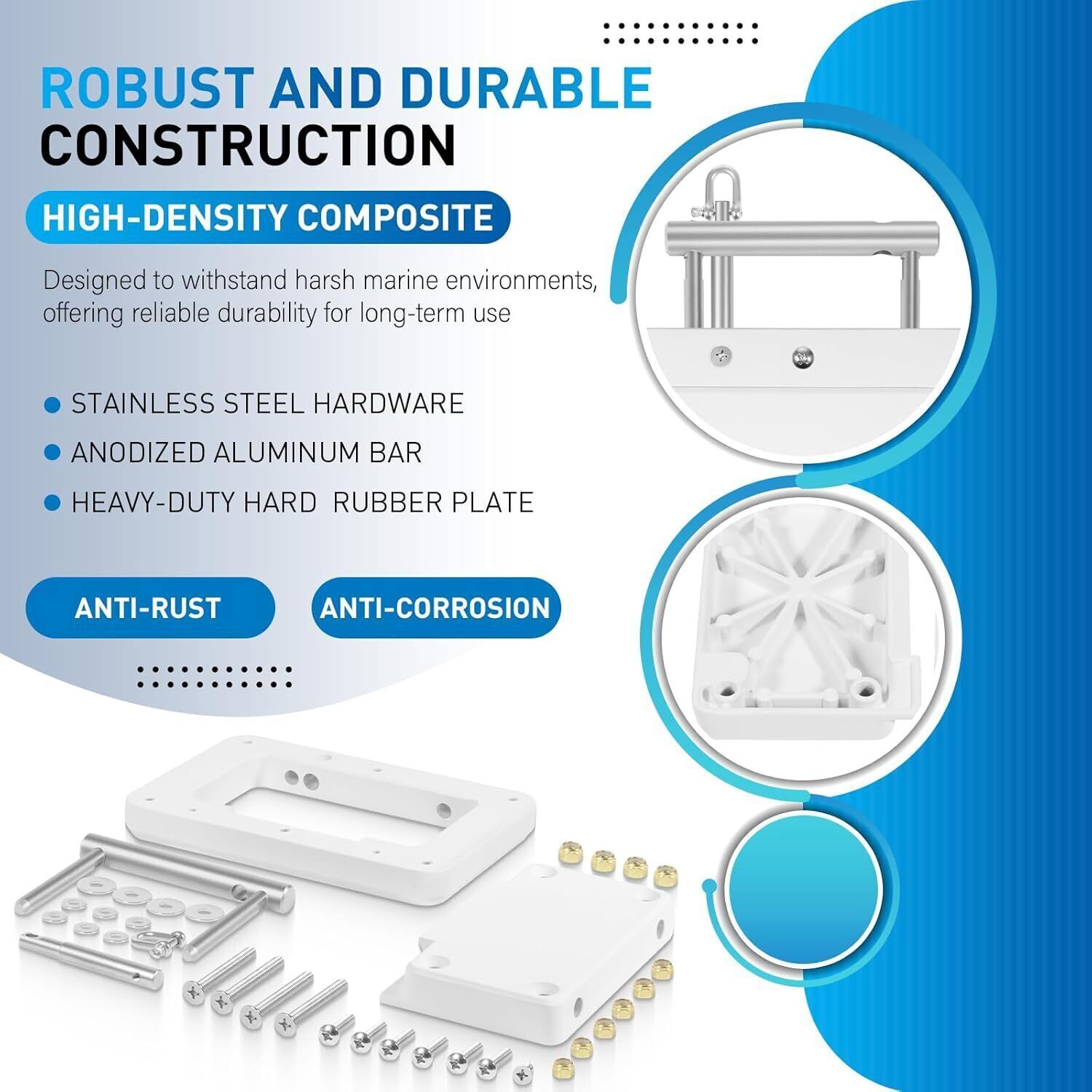 For Garmin 010-12832-61 Quick Release Plate System White 010-12832-60