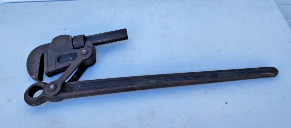 Ridgid SUPER SIX Heavy Duty Compound Leverage Wrench 48" long