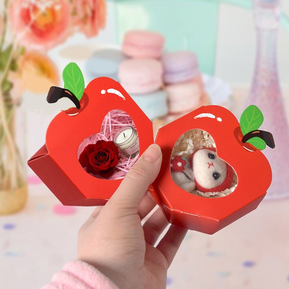 20 Pcs Apple Shaped Gift Boxes