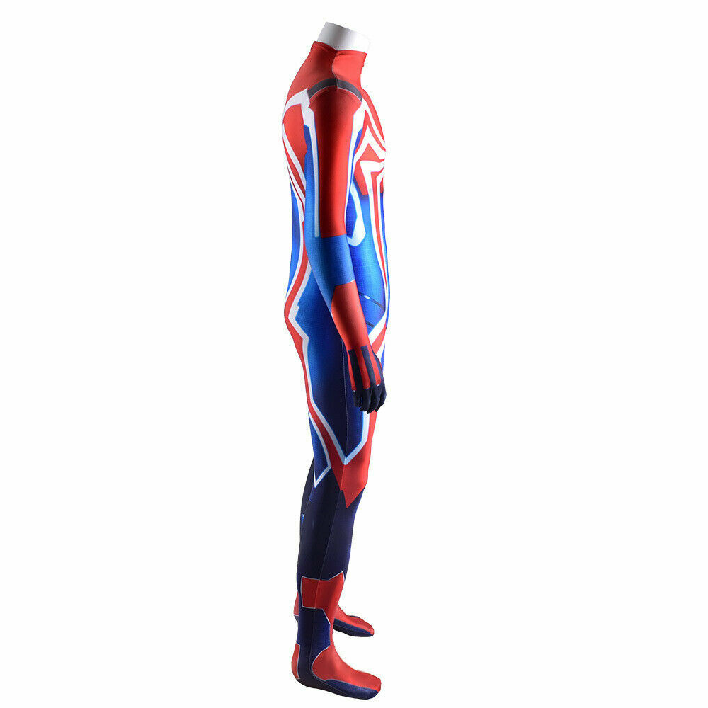 New Velocity Spider-Man Jumpsuit Spiderman Cosplay Costume Halloween Adult/Kids