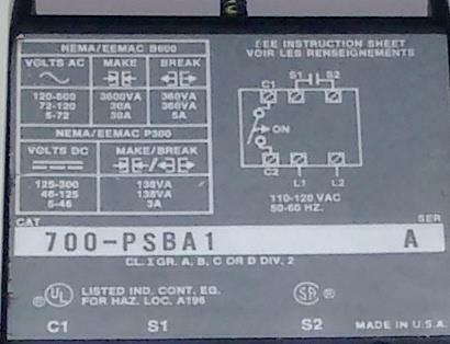 New Allen Bradley 700-PSBA1 Solid State Timer 0.4-8 Seconds