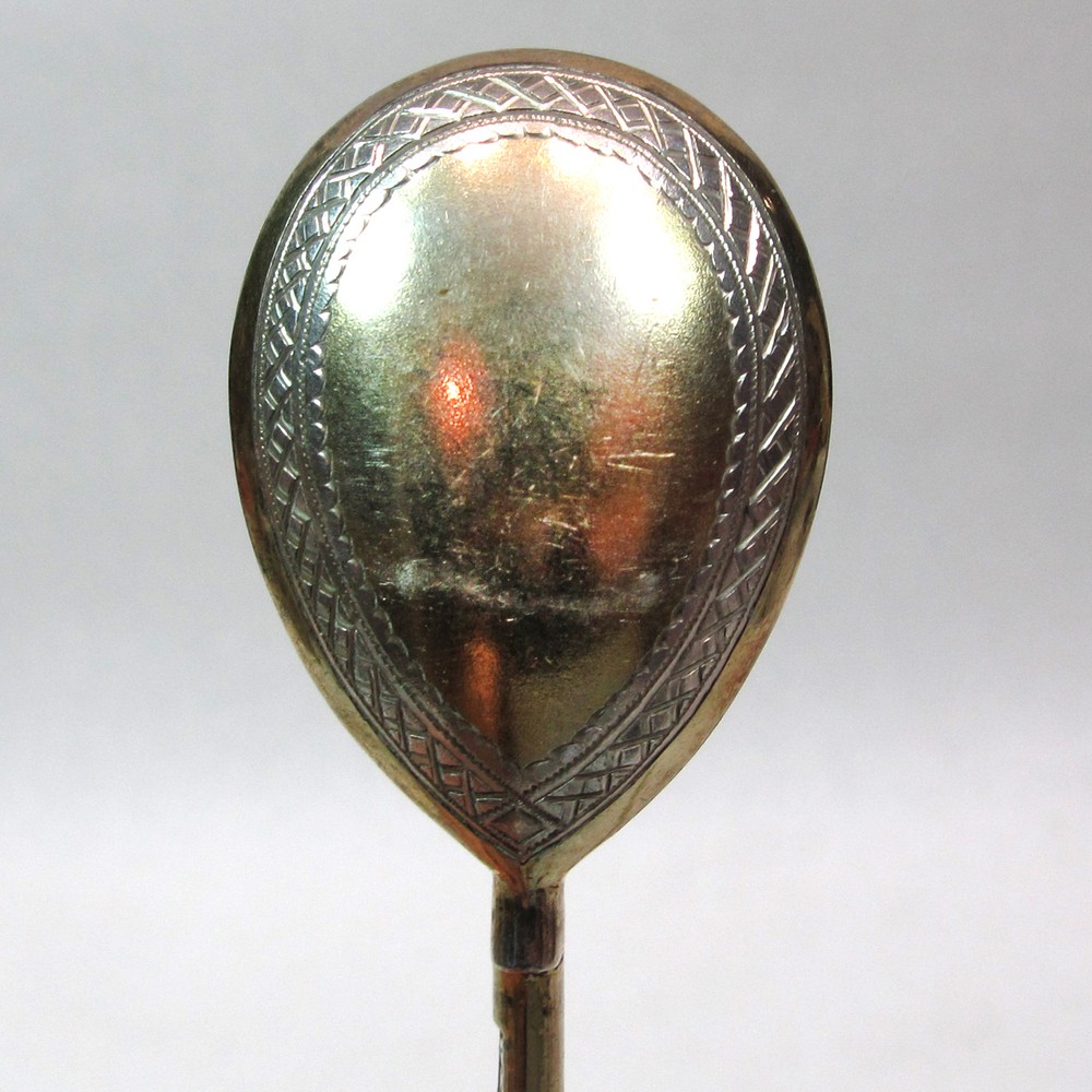 4 ANTIQUE RUSSIAN 84 SILVER SPOONS