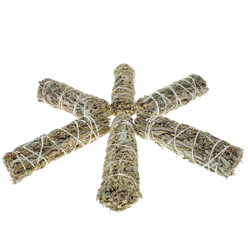 Smudge Stick - 5" Black Sage (Mugwort) Bundle w/Instructions - Protection