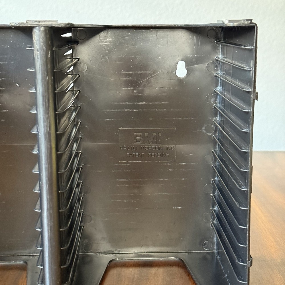 Case it BMI CD Holder Storage Tower Holds 30 Cds Mountable Rigid Plastic
