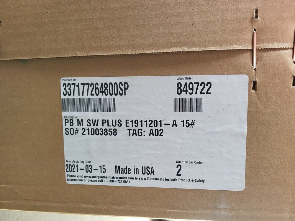 SURPLUS NEW MORGAN 337177264800SP Pyro-Bloc Modules Superwool Plus E1911201-A