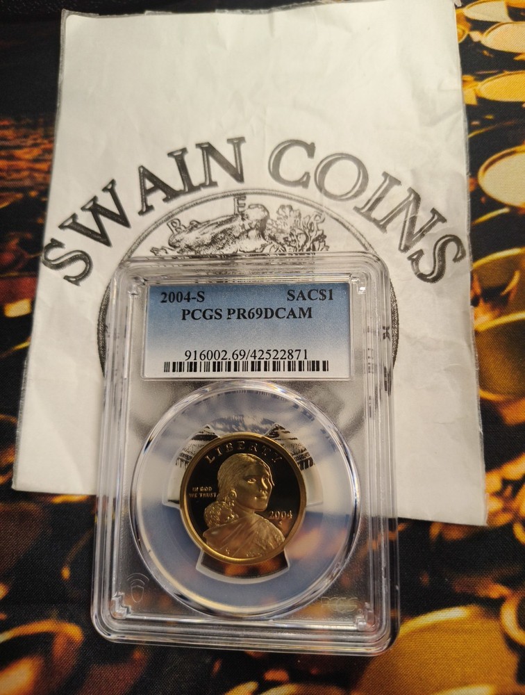 2004 S $1 Sacagawea Dollar PCGS PR69DCAM  E5-178