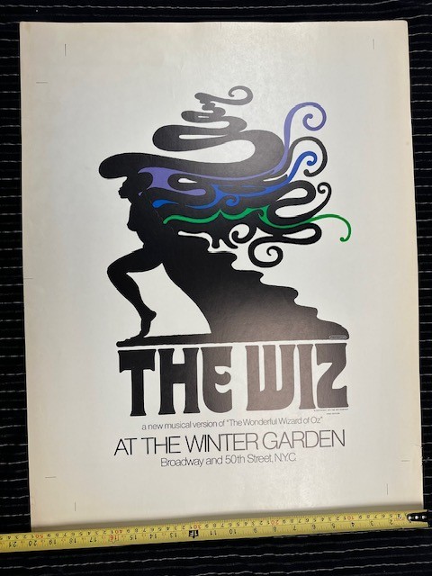 THE WIZ UNCUT POSTER VINTAGE 1974 FIRST EDITION 20''x26'' RARE