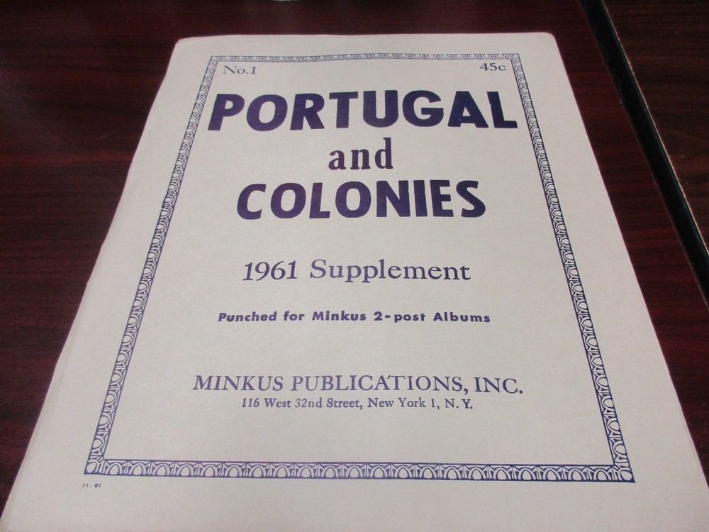 "MINKUS"  1961  SUPPLEMENT PORTUGAL and COLONIES  #1  W/FREE SHIPPING!!!