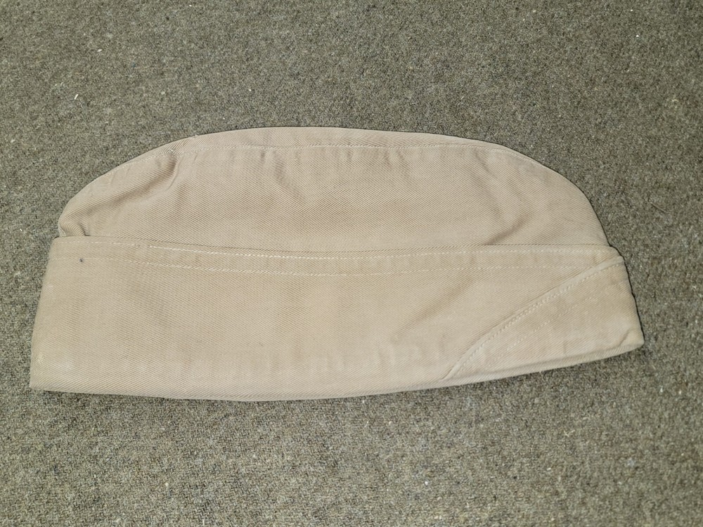 WWII USMV Khaki Garrison Cap #4