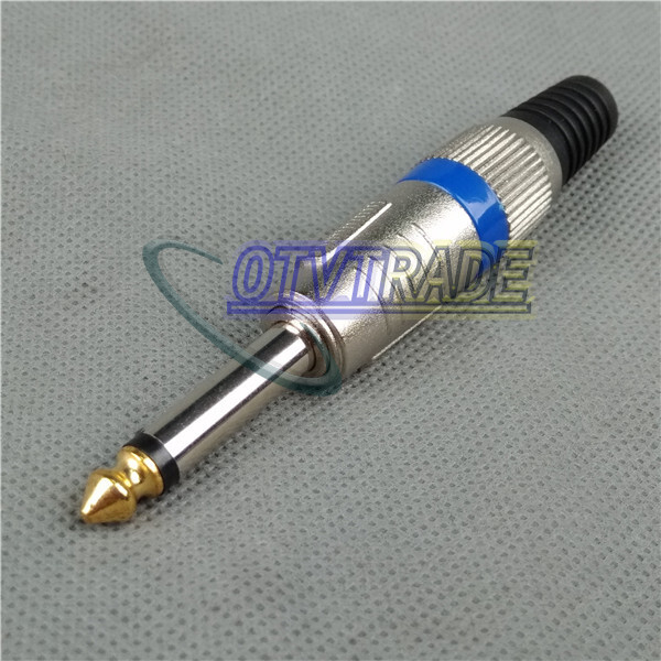 ONE 1/4" 6.35mm MicrophPatch Snake Cable TS Male Plug Connector NEW