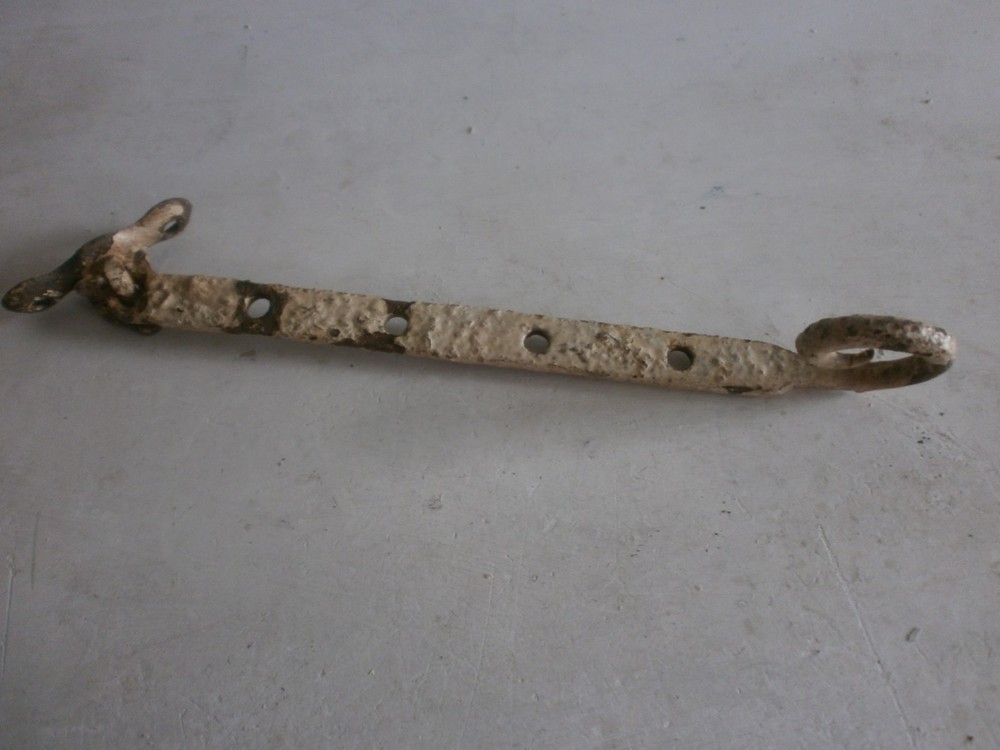 Antique curly end window stay