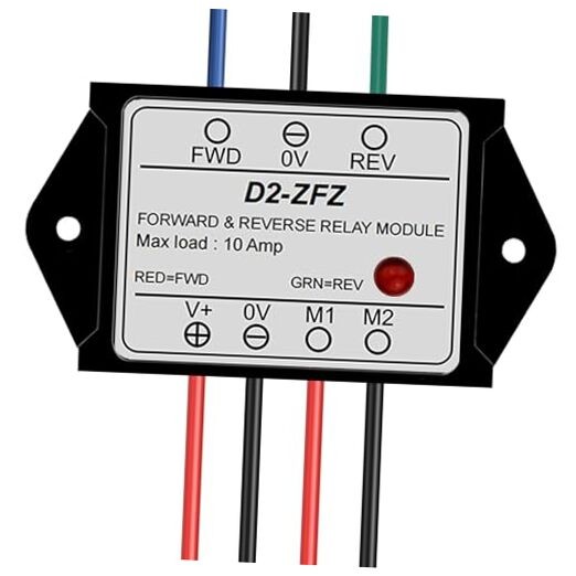 DC12V 10A Forward and Reverse Relay Module,LED Indicator Plug-and-Play,for