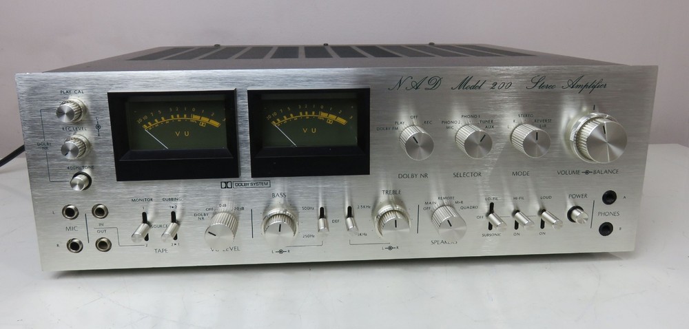 NAD 200 INTEGRATED AMPLIFIER ( AMP ) FULLY SERVICED RECAPPED + LED's