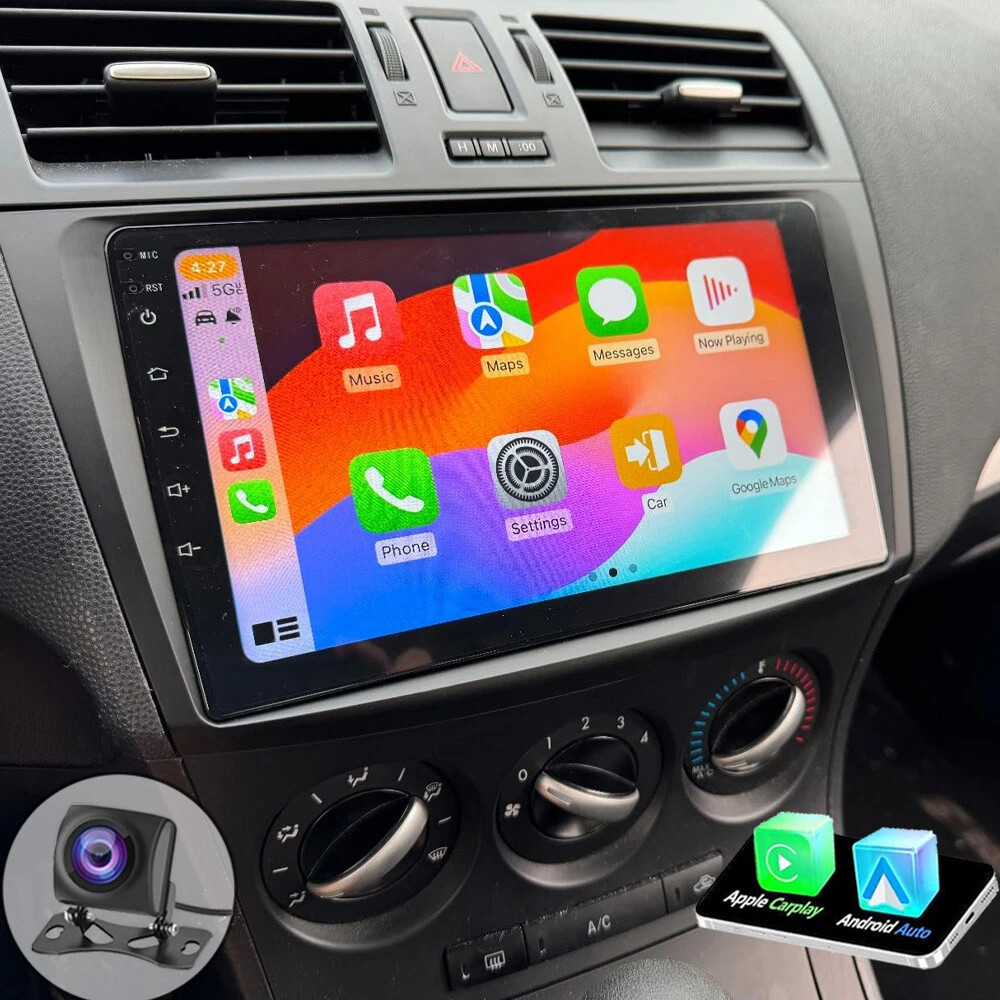 For Mazda 3 2010-2013 10" Android 14 Car Stereo Radio GPS Navi CarPlay BT FM+Cam