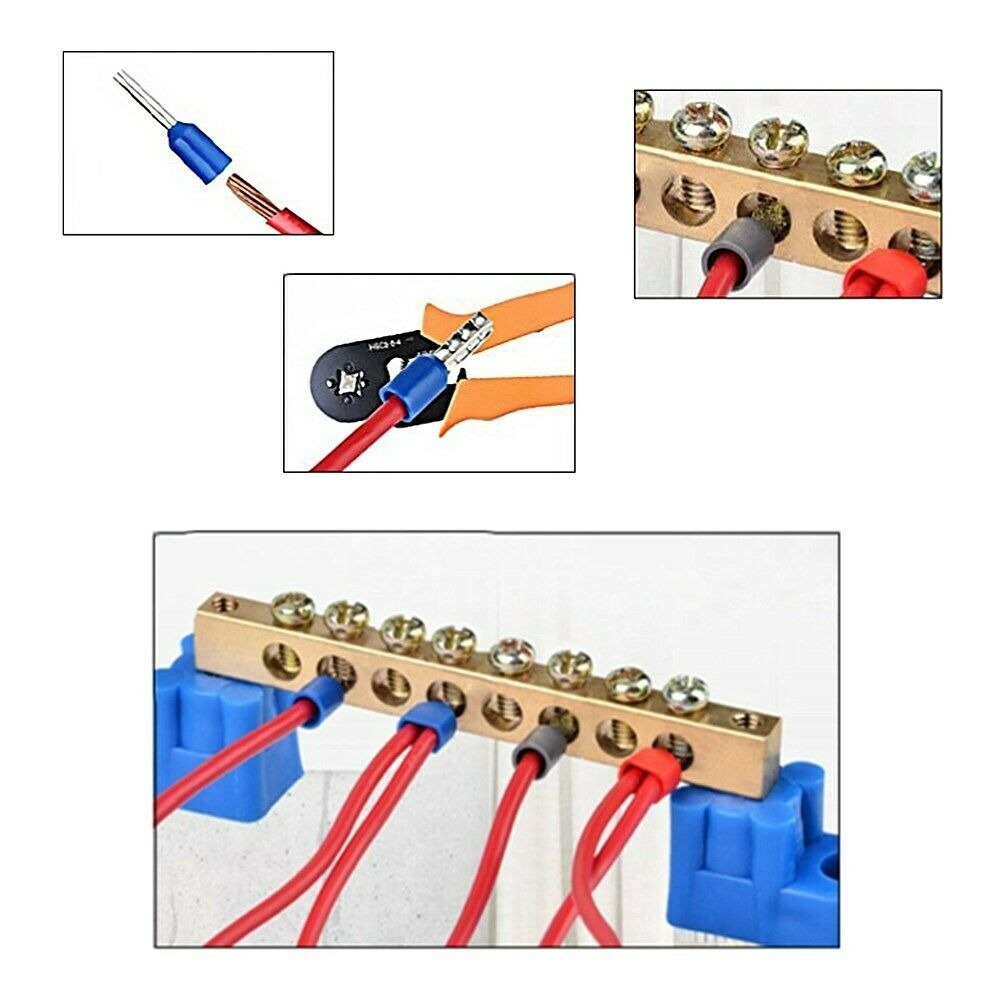 1200Pcs Terminal Wire Connectors Assorted Electrical Set Insulated Crimp Kit