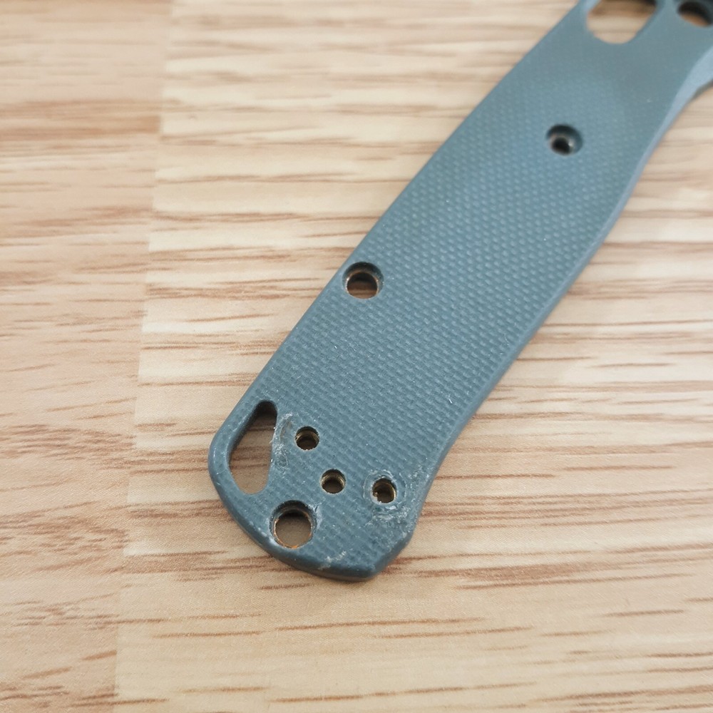Flytanium Handles Fits Benchmade Mini Bugout. Blue-Gray Medium G10 Construction