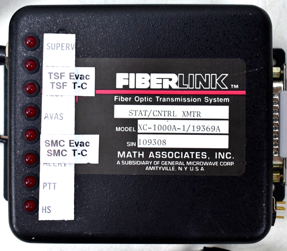 FIBERLINK Fiber Optic Transmission System MATH ASSOCIATES