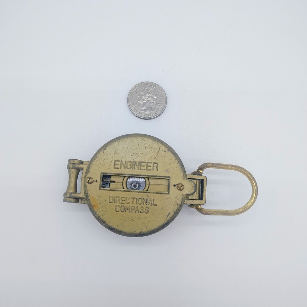 Vintage Engineer Directional Compass 3 1/2" X 2"