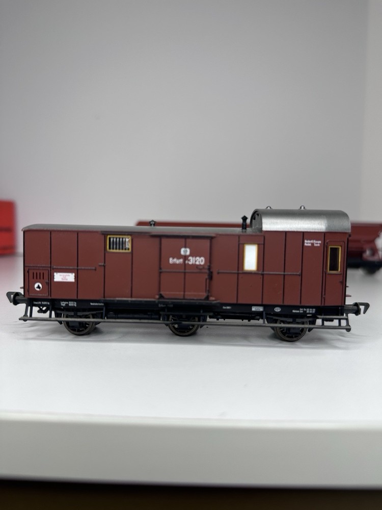 Fleishmann 5520, DB Self-Unloading Hopper, & Baggage Cart "Prussia Railway"