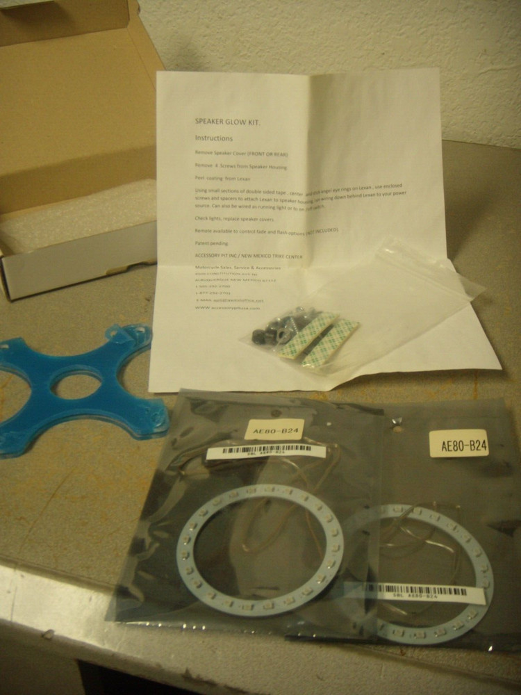 Rear Speaker Blue Glow Kit