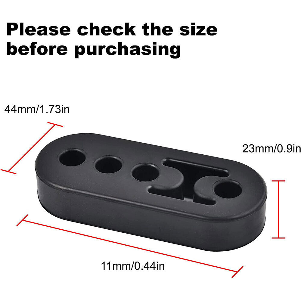 4Pc Performance Polyurethane Rubber Exhaust Hangers Adjustable Muffler Universal