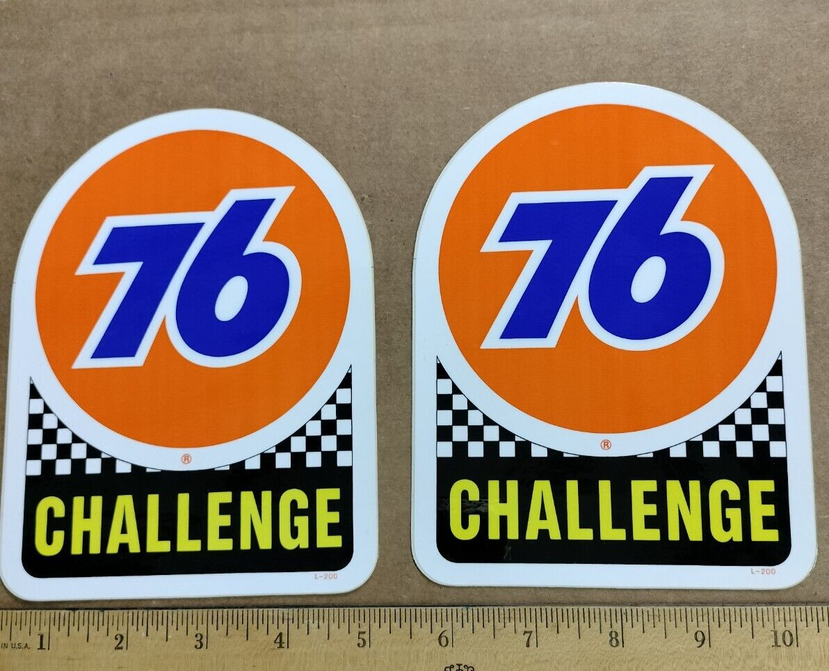 PAIR - IMSA Camel GT Challenge Series Union 76 New gas racing decal Stickers NOS