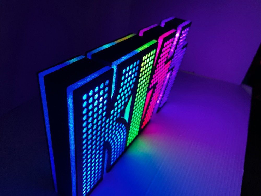 KISS Destroyer light box v9 with Govee RGBIC LED colored lights
