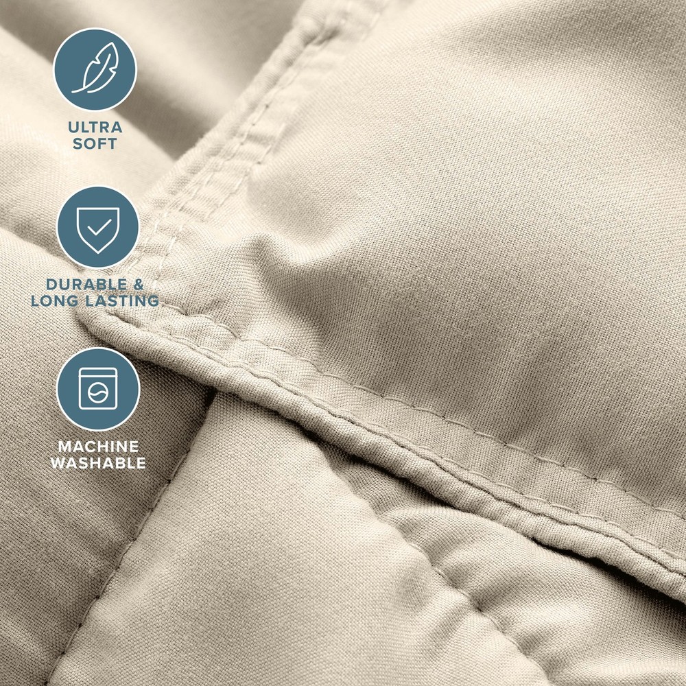 Guest Room Bedding Set Queen - Soft Goose Down Alternative Comforter