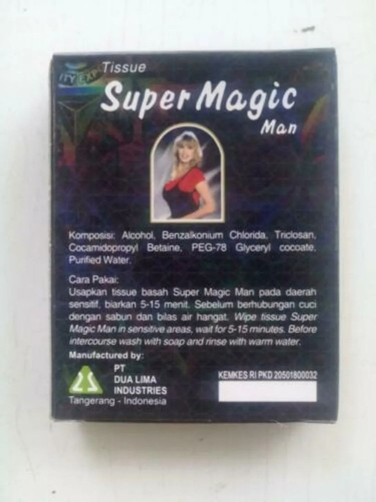 Super Magic Man ‘Lovers’ Antiseptic Tissue–12 BOX+1 BOX FREE-Delay Ejaculation
