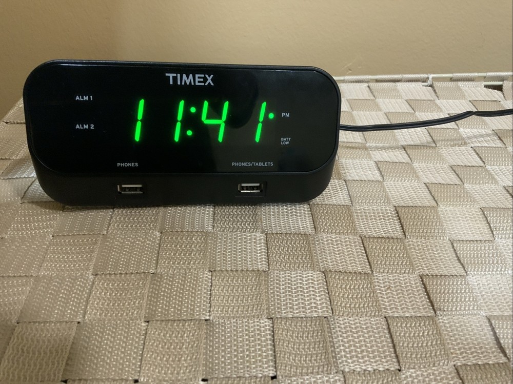 Timex Model T129 Dual Alarm Clock