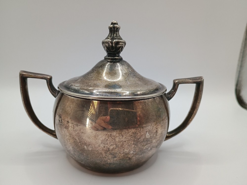 Vintage Silver Plated Oneida Silversmiths Sugar Container