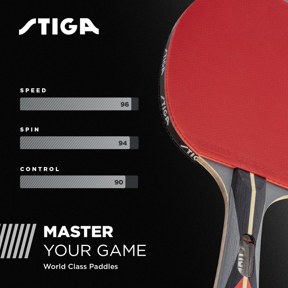 "Lightweight Ping Pong Paddle with 2mm Sponge - Flared Handle for Control"