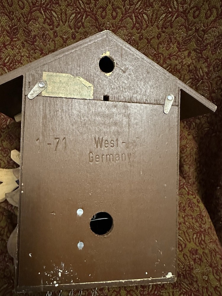 West Germany Black Forest Cuckoo Clock