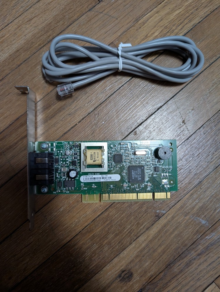 Smart Modular 90109 PCI 56K Data/Fax Modem Card With Cable