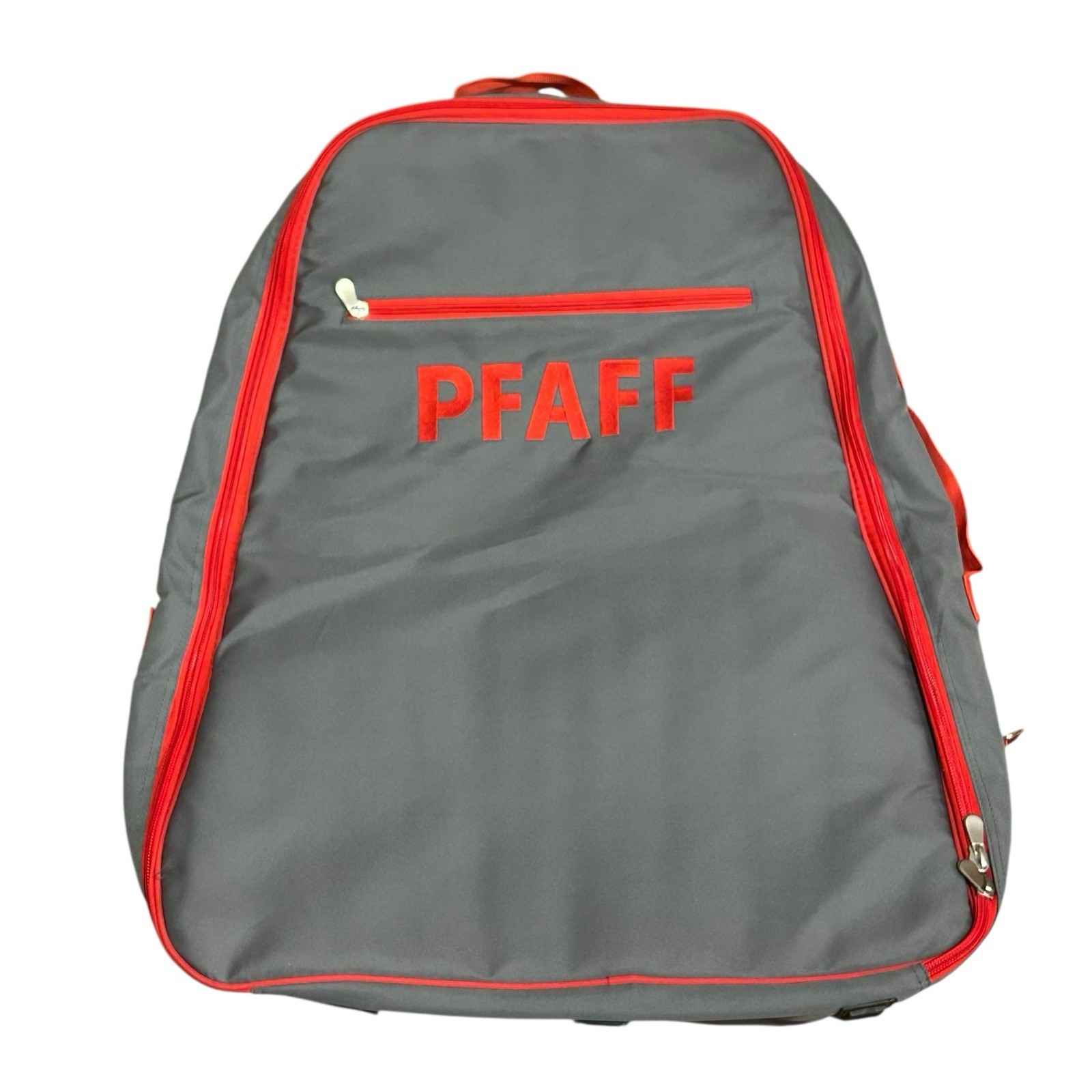 PFAFF Large Bag Sewing Machine Carrier Grey Red Nice Condition Ships Quickly