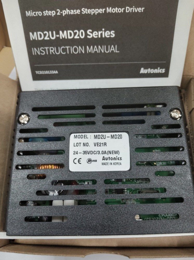 Autonics MD2U-MD20 Stepper Motor Driver 2-Phase 24-35VDC 2A Microstep Open Box