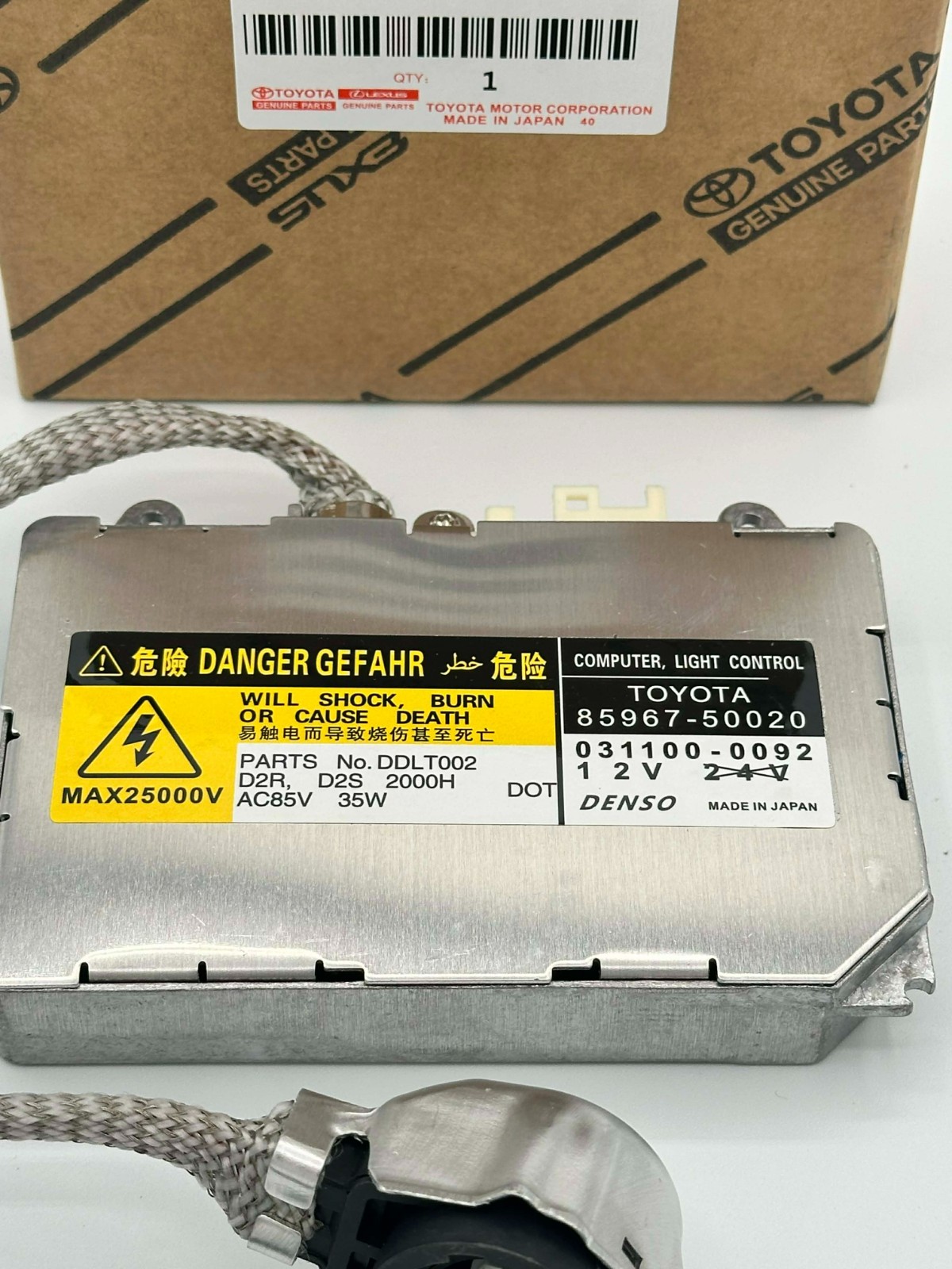 x2 NEW FOR LEXUS OEM GENUINE DENSO D2S D2R HID XENON HEADLIGHT BALLAST DDLT002