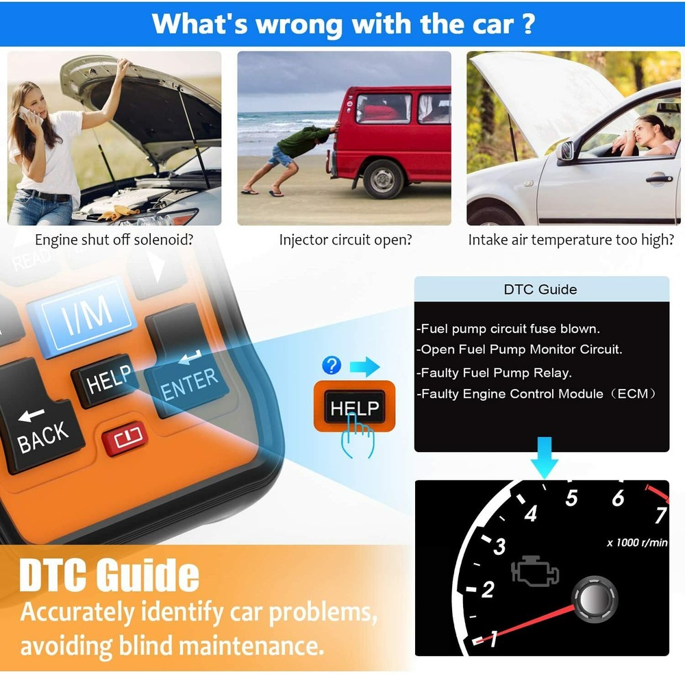 Foxwell NT301 OBD2 Automotive Scanner Diagnostic Tool Check Engine Code Reader