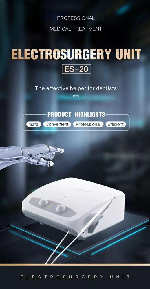 Dental Electro Electrosurgery Unit Machine High Frequency Electric 7pcs Knife
